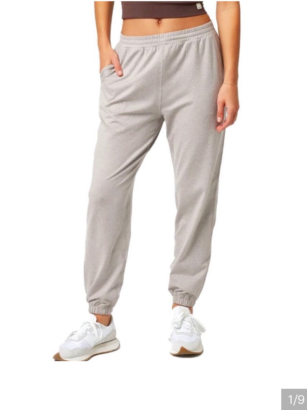 Vuori Women’s Oyster White Boyfriend Joggers Medium